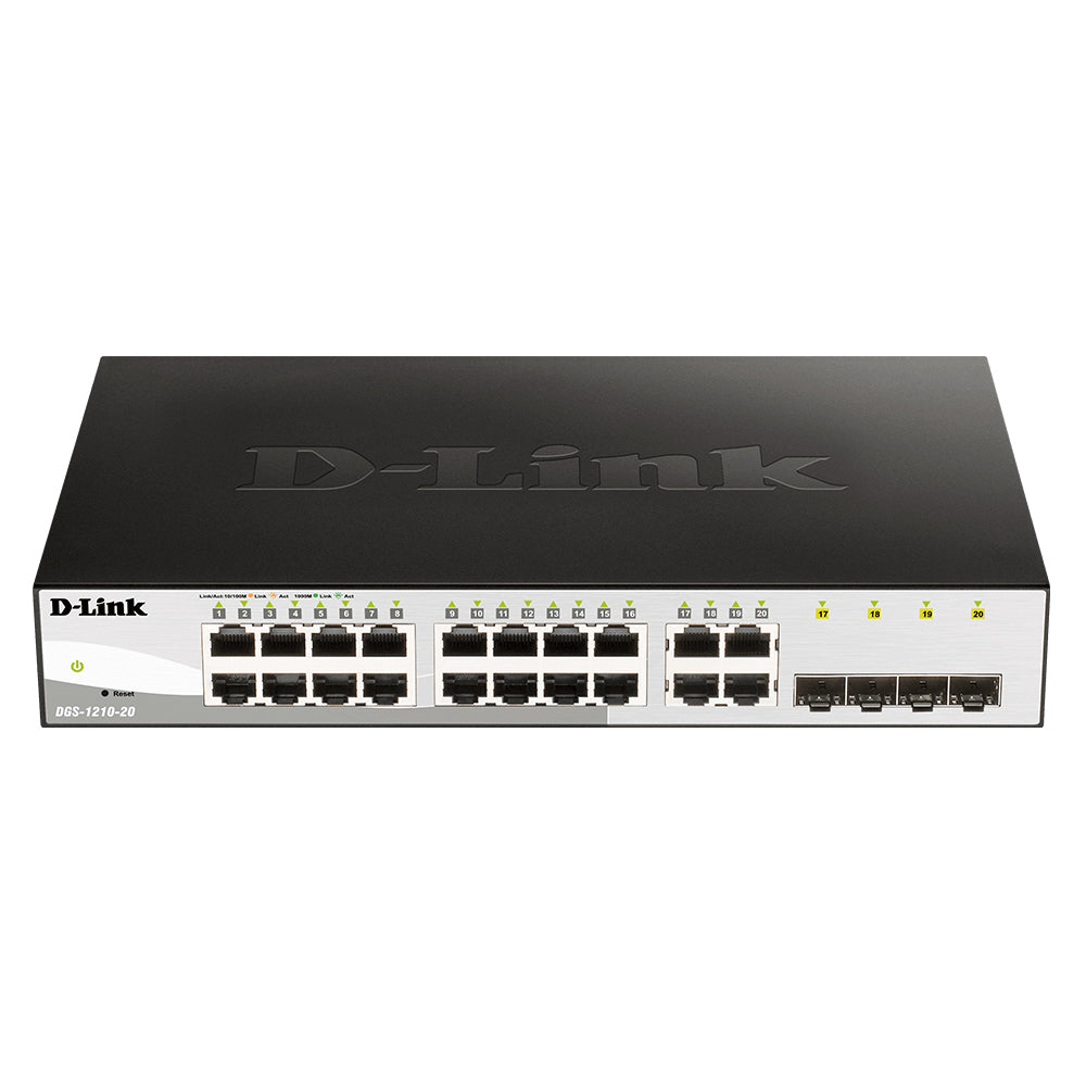 D-Link 20-Port Gigabit Smart Managed Switch - DGS-1210-20