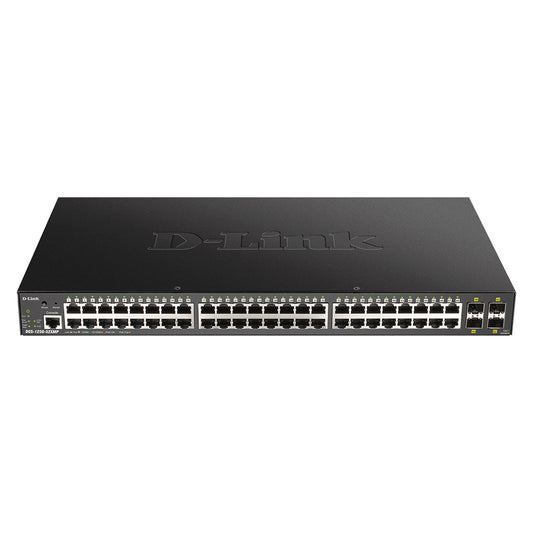 52-Port Smart Managed PoE Switch with 10 Gigabit Uplinks - DGS-1250-52XMP