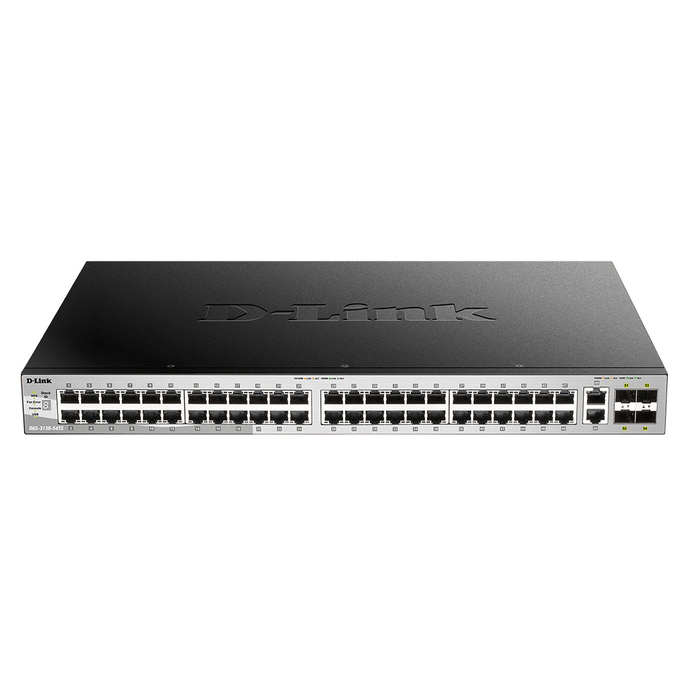 D-Link 54-Port Lite Layer 3 Stackable Managed Gigabit Switch - DGS-3130-54TS