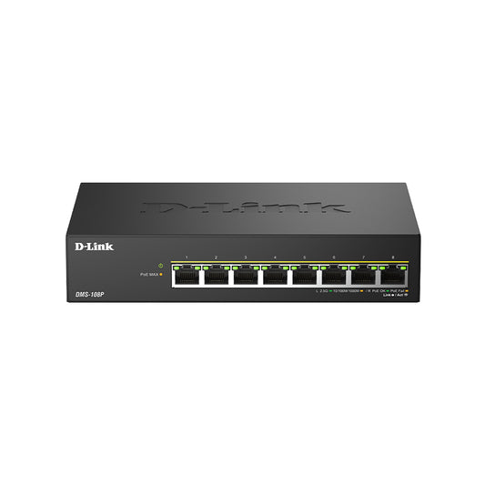 8-Port 2.5G Multi-Gigabit PoE++ Unmanaged Switch - DMS-108P