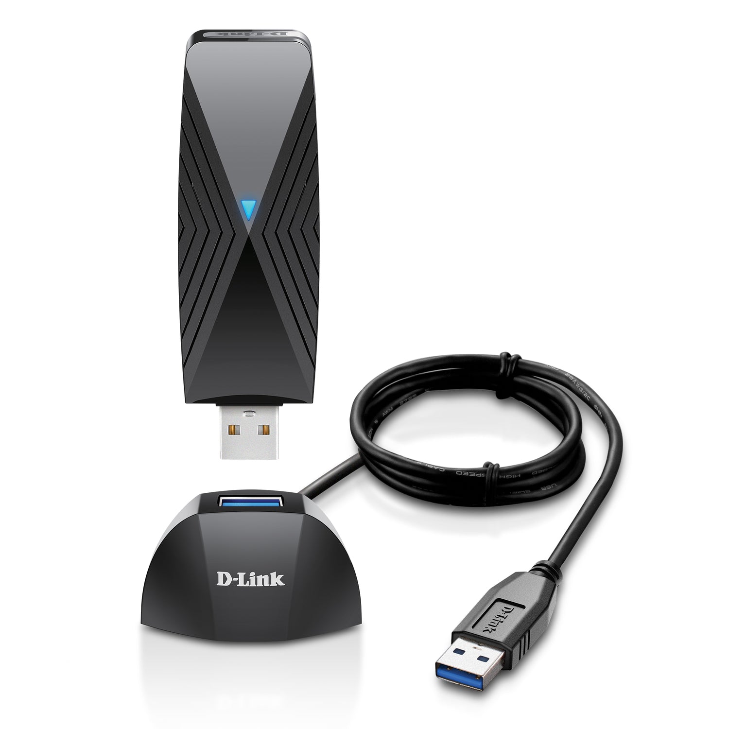 D-Link AX1800 Wi-Fi 6 USB Adapter - DWA-X1850-B1-CA with cradle