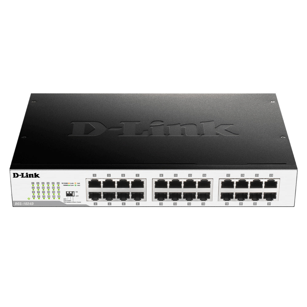 24-Port Gigabit Unmanaged Switch - DGS-1024D