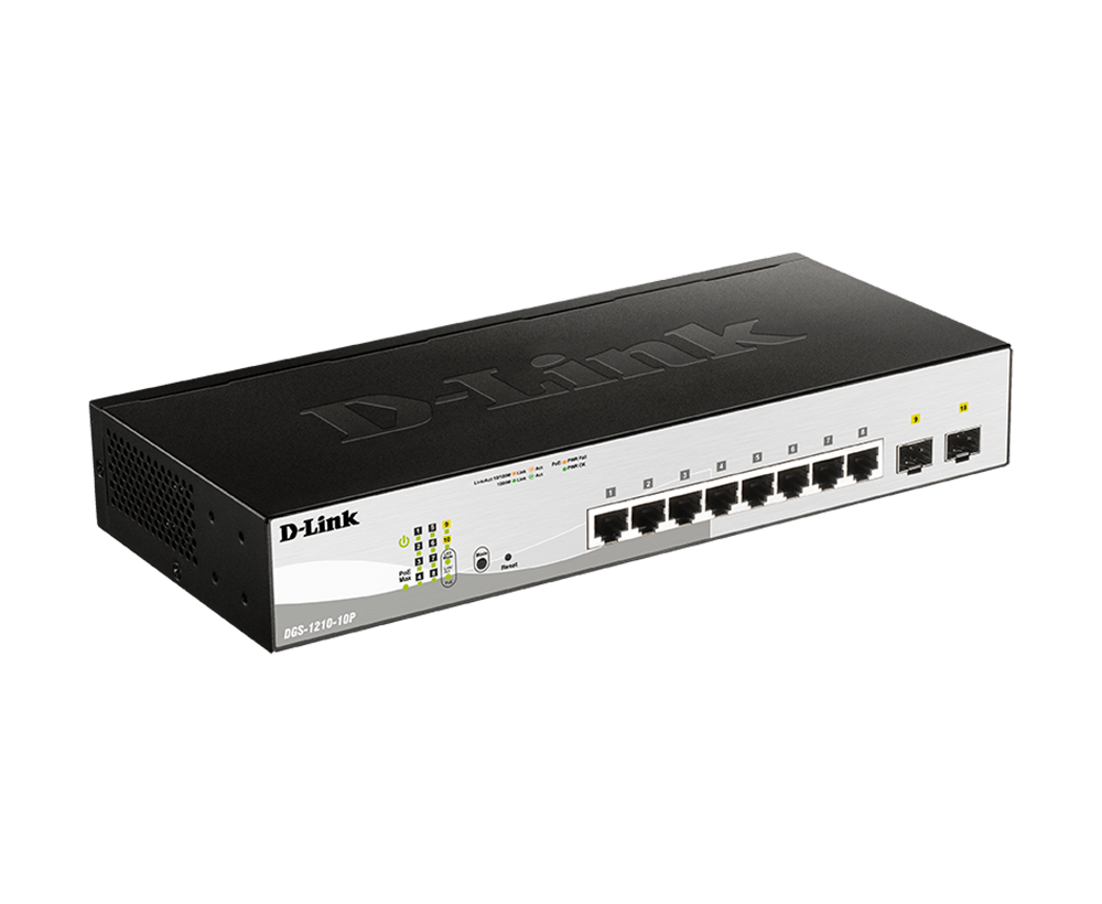 Commutateur Gigabit Smart géré PoE à 10 ports - DGS-1210-10P
