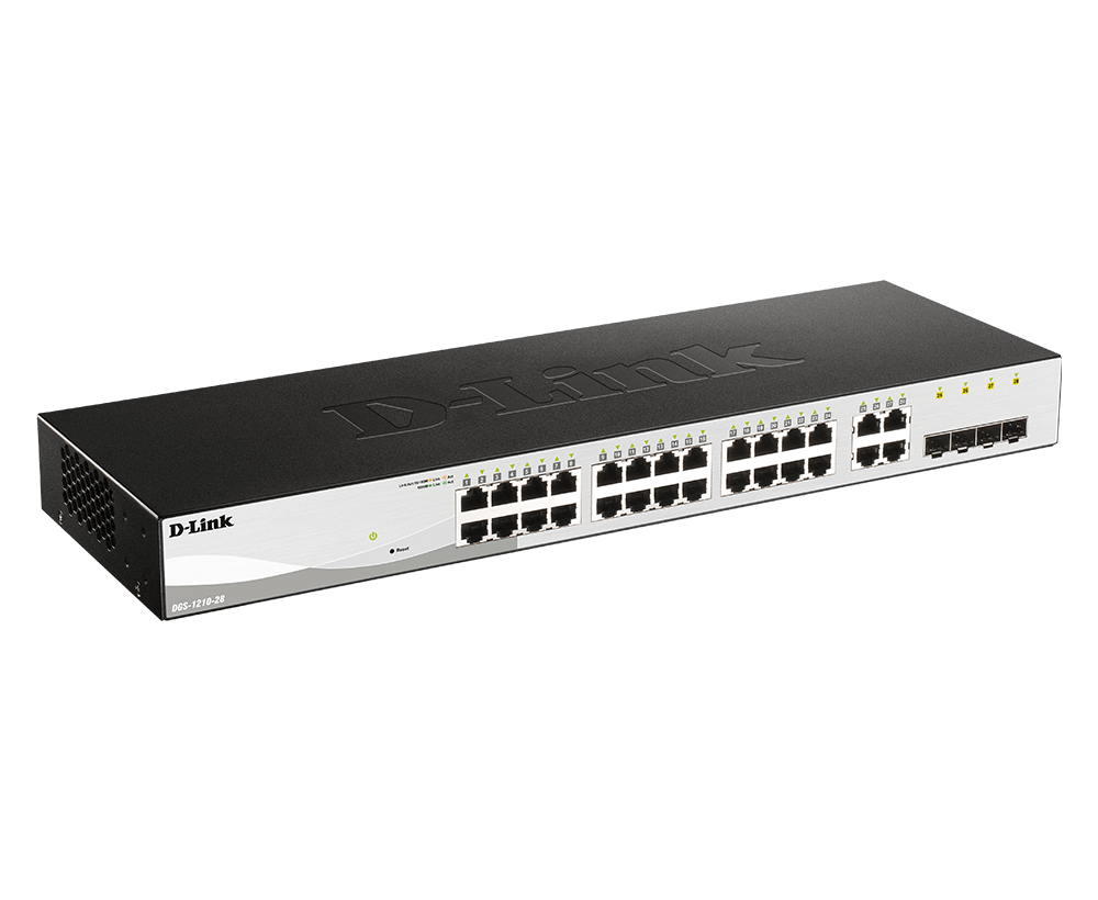 Commutateur Gigabit Smart géré sur le Web à 28 ports - DGS-1210-28