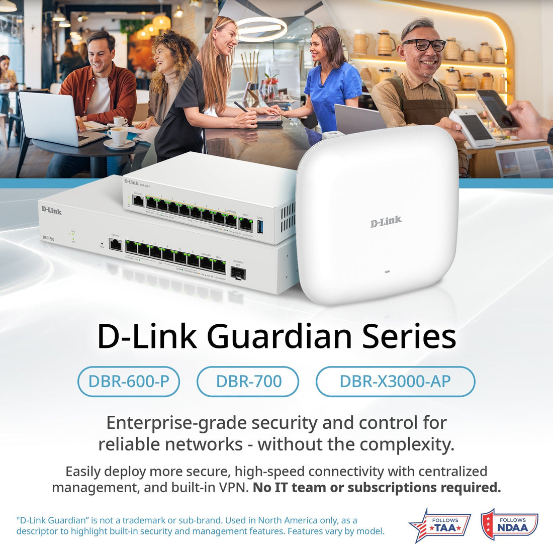 D-Link Launches D-Link Guardian Series Multi-Gig Business Routers & Wi-Fi Access Points