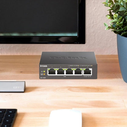 Commutateur Gigabit PoE+ de bureau 5 ports - DGS-1005P