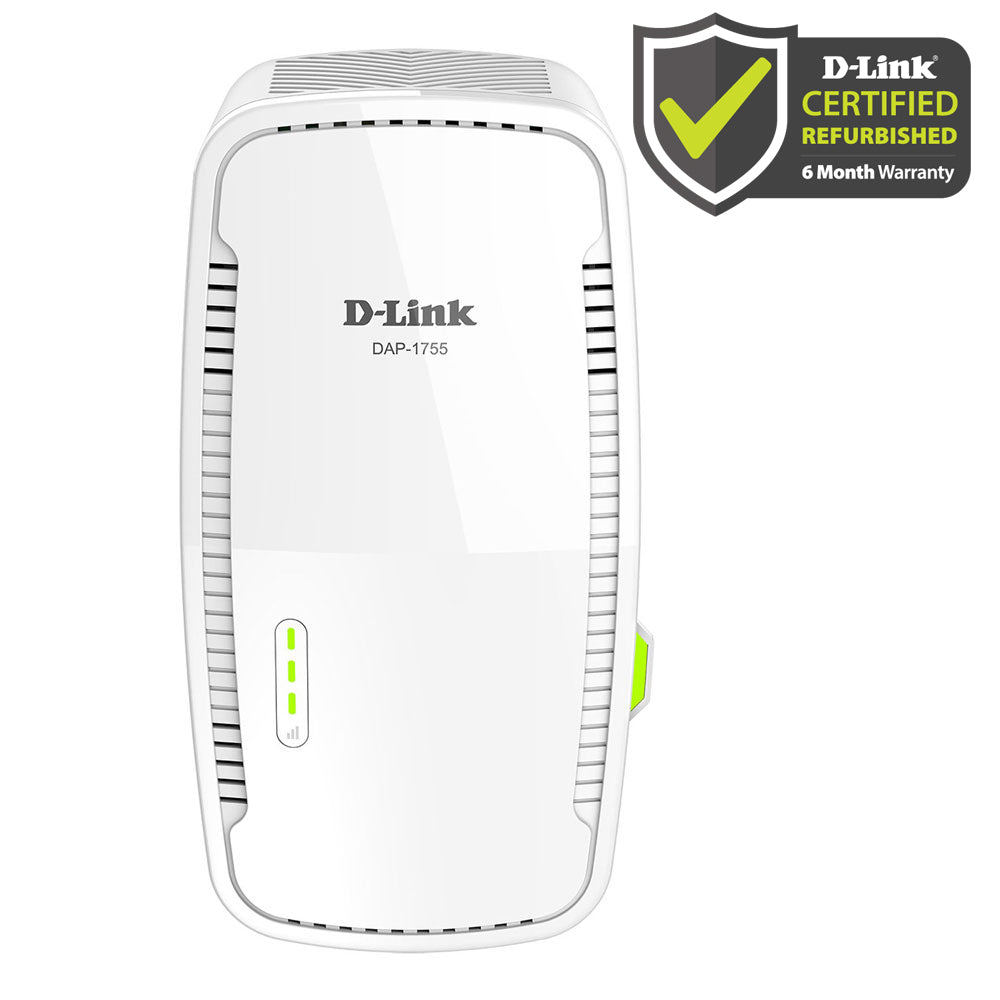 D-Link [Certified Refurbished] AC1750 Mesh Wi-Fi Range Extender - DAP-1755/RE