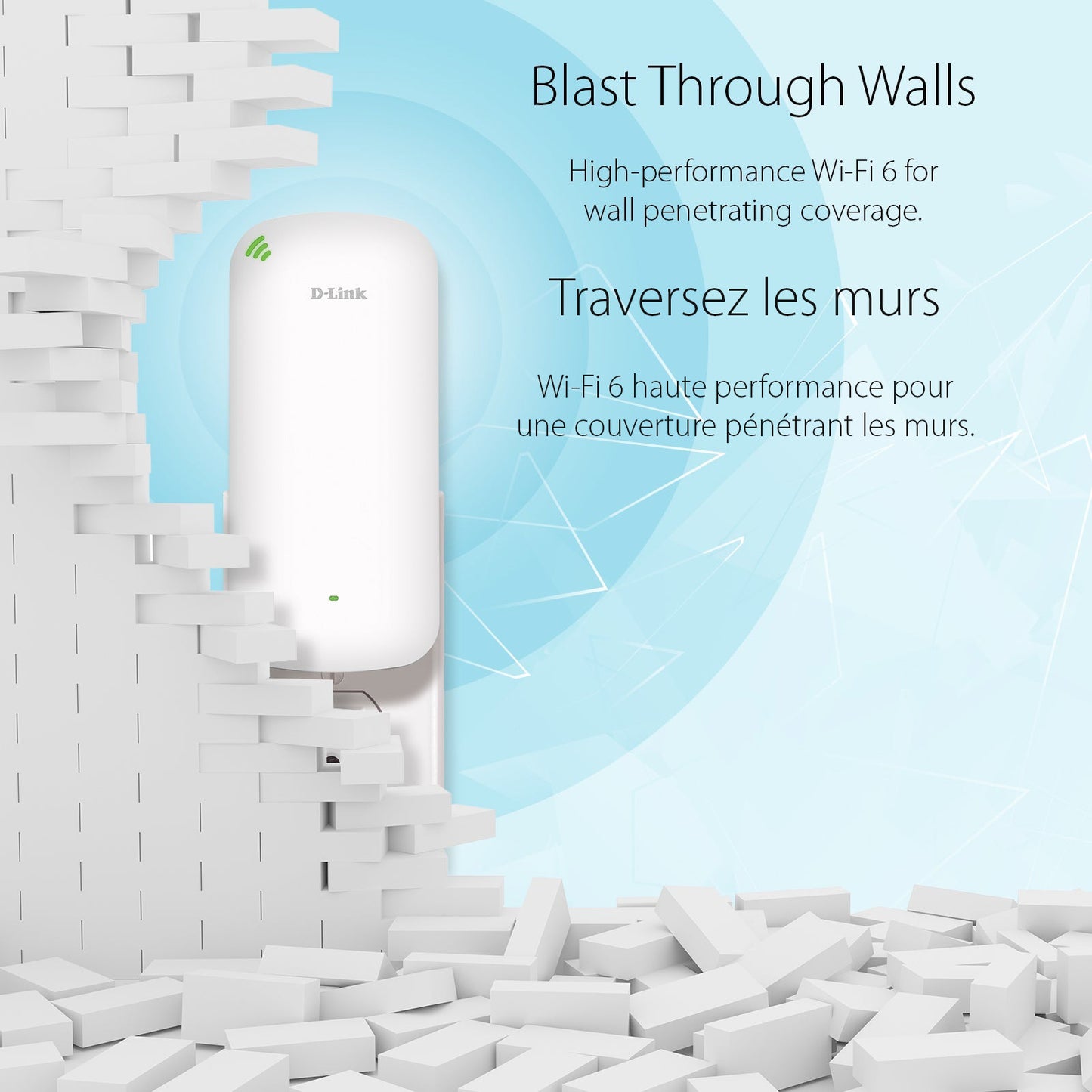 D-Link AX1800 Mesh Wi-Fi 6 Range Extender- DAP-LX1880