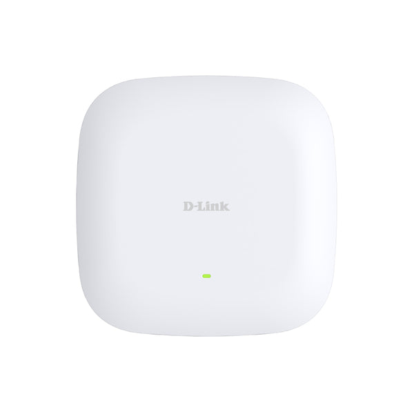 White D-Link BE9500 Wi-Fi 7 Ceiling Mount Access Point (DAP-E9560) on a white background