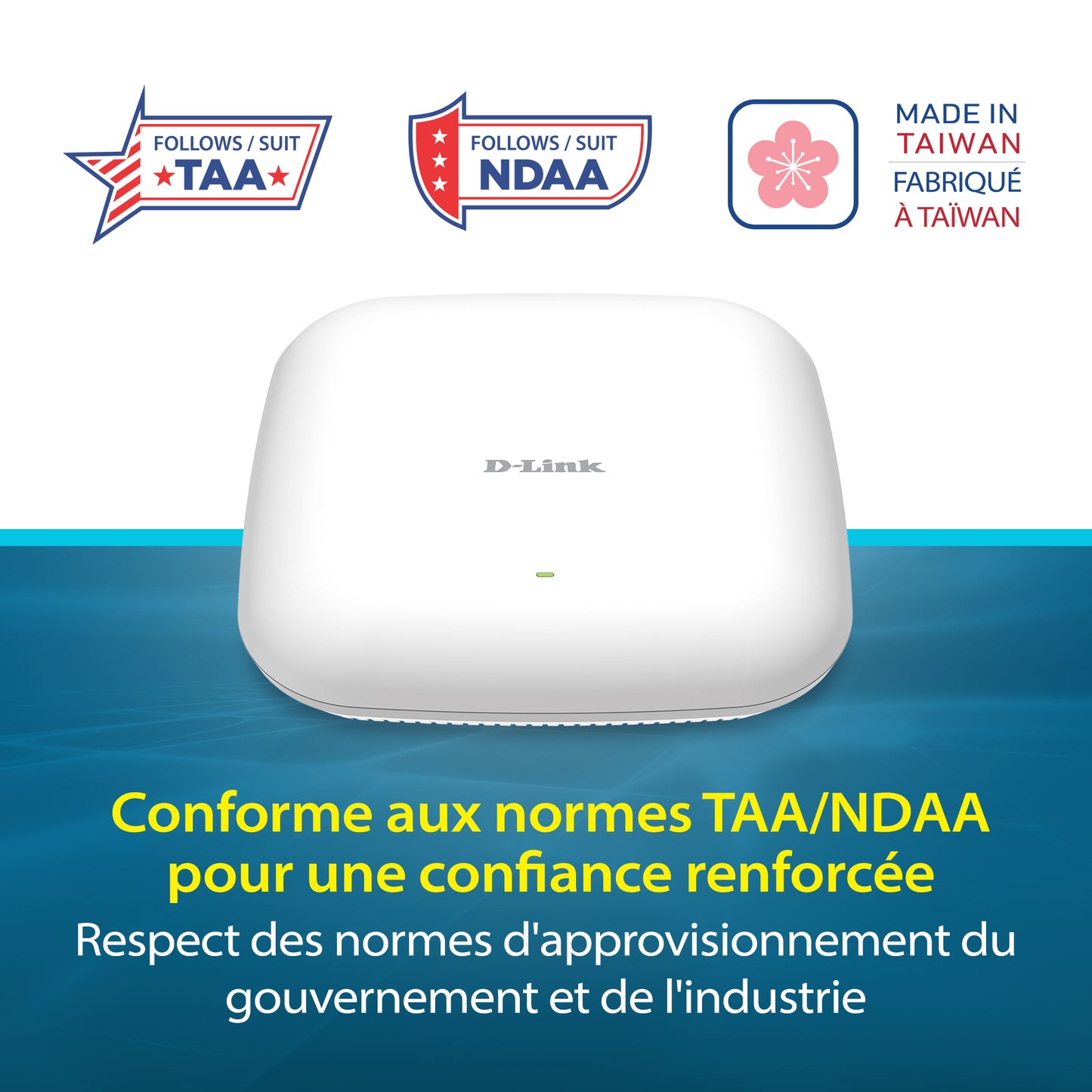 D-Link Guardian X3000 Wi-Fi 6 Access Point (DBR-X3000-AP) Dual-band AX3000 Smart Access Point with WPA3, VLANs, PoE Powered, Guest Wi-Fi, Supports Mesh, Centralized Management by D-Link Guardian Routers