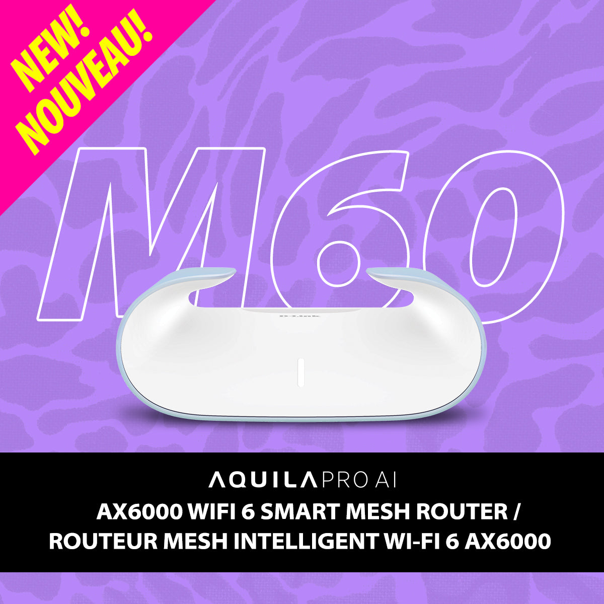 D-Link AQUILA PRO AI AX6000 Wi-Fi 6 Smart Mesh Router - M60 – D-Link ...