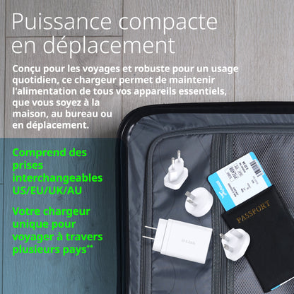 65W Multi-Port GaN Charger - DCP-651