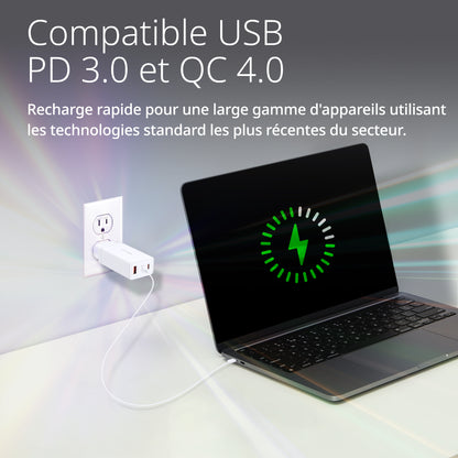 65W Multi-Port GaN Charger - DCP-651