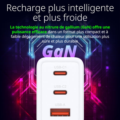 65W Multi-Port GaN Charger - DCP-651