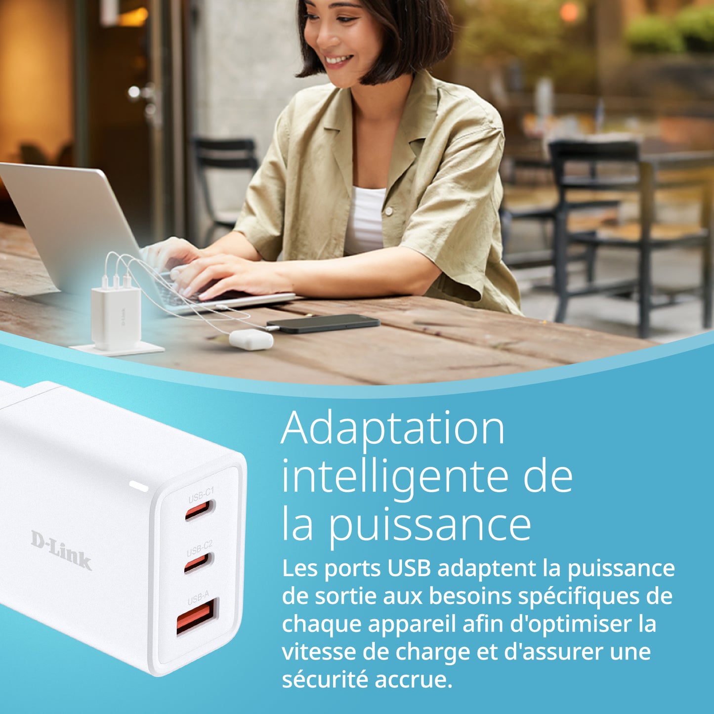 65W Multi-Port GaN Charger - DCP-651