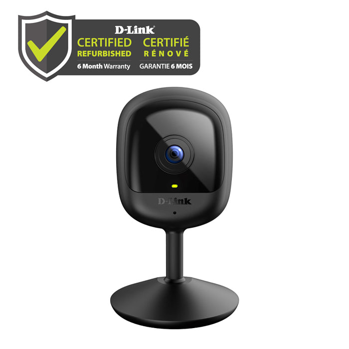 D-Link Certified Refurbished Compact Full HD Wi-Fi Camera - DCS-6100LHV2/RE security camera on a white background