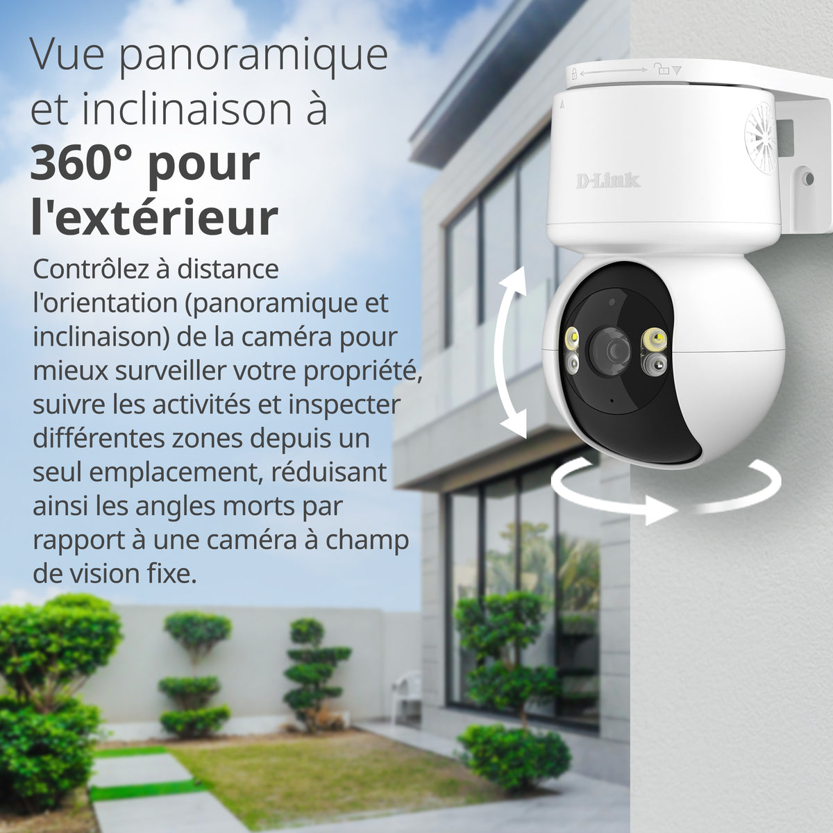 360 Degree View 2K Pan & Tilt Outdoor WiFi 6 Security Camera - DCS-6530