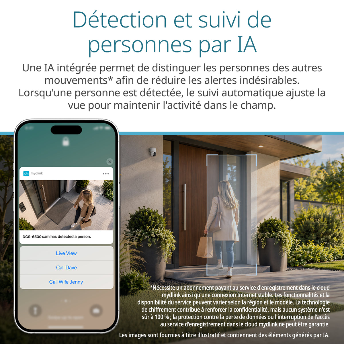360 Degree View 2K Pan & Tilt Outdoor WiFi 6 Security Camera - DCS-6530