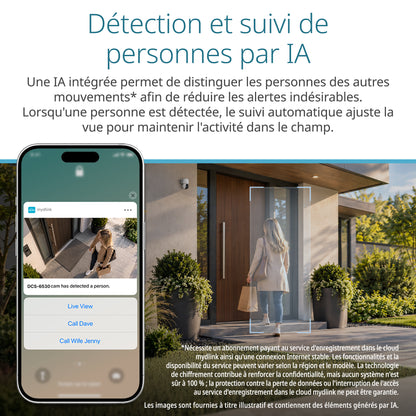 360 Degree View 2K Pan & Tilt Outdoor WiFi 6 Security Camera - DCS-6530