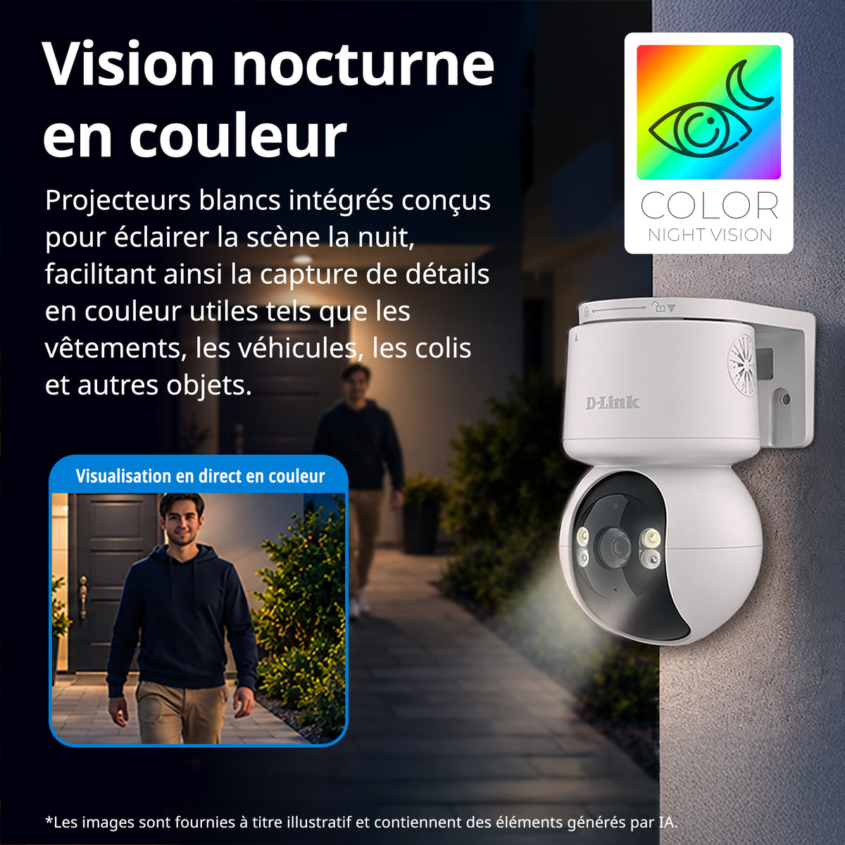 360 Degree View 2K Pan & Tilt Outdoor WiFi 6 Security Camera - DCS-6530