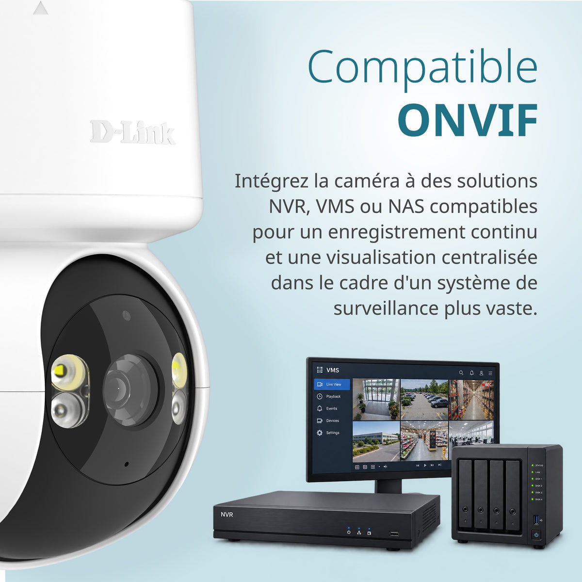 360 Degree View 2K Pan & Tilt Outdoor WiFi 6 Security Camera - DCS-6530