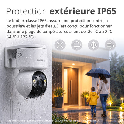 360 Degree View 2K Pan & Tilt Outdoor WiFi 6 Security Camera - DCS-6530