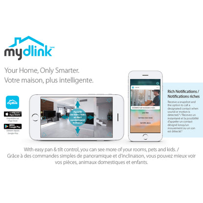 [Certified Refurbished] mydlink HD 1080p Pan/Tilt/Zoom Camera - DCS-8525LH/RE