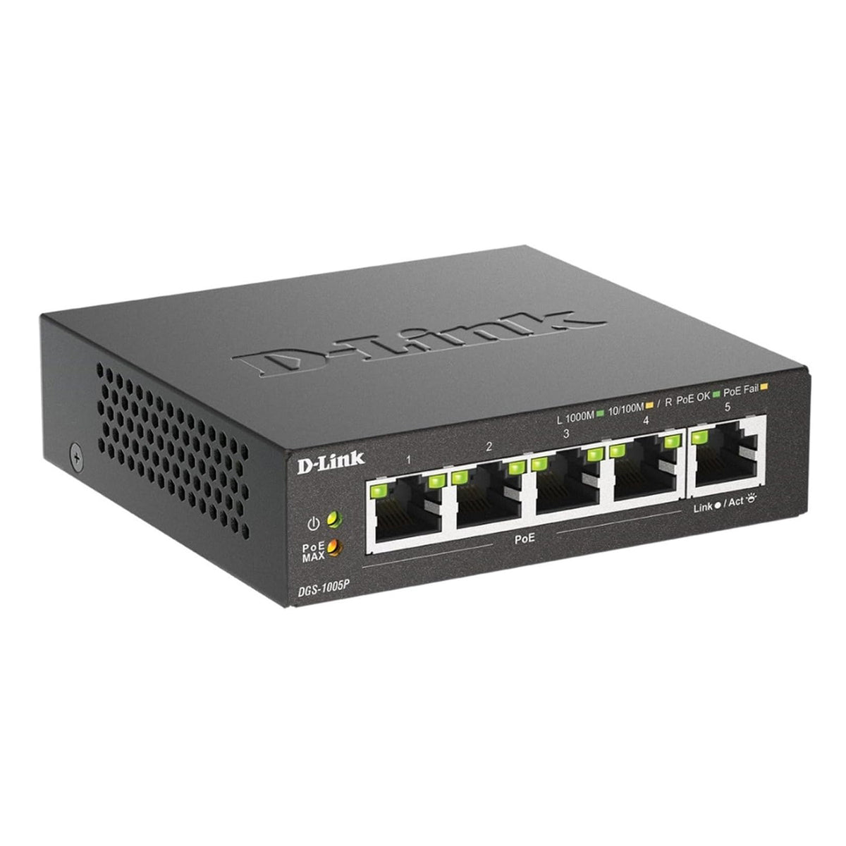 Commutateur Gigabit PoE+ de bureau 5 ports - DGS-1005P