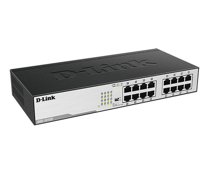 [Certified Refurbished] 16-Port Gigabit Unmanaged Switch - DGS-1016D/RE