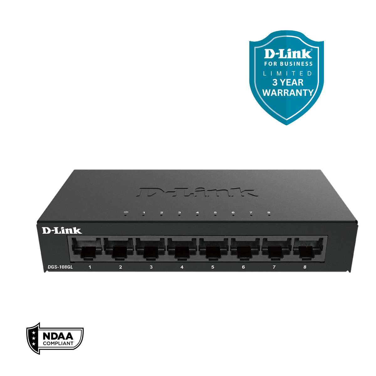 Switch D-Link DGS-108GL Noir main image 1