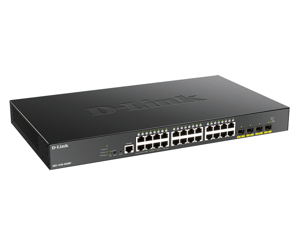 Switch PoE géré intelligent, 28 ports, 10 Gigabits - DGS-1250-28XMP