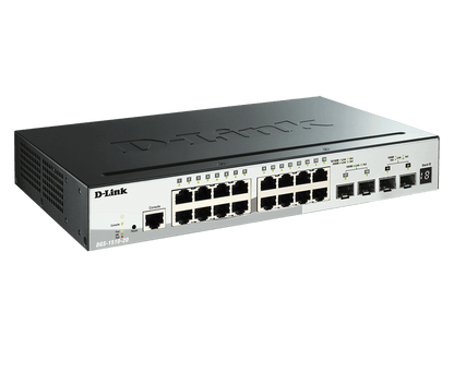 20-port Stackable Gigabit Switch including 2 x SFP ports & 2 x 10GbE SFP+ ports - DGS-1510-20