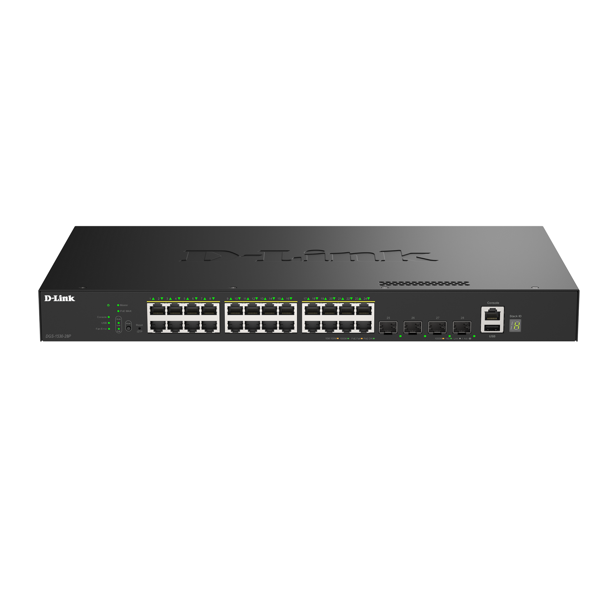 Liaison Racks Switch Ethernet D-Link 28 ports Gigabit empilable PoE+ administrable ...
