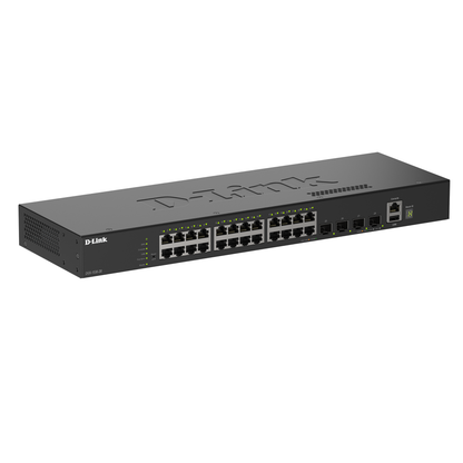 D-Link DGS-1530-28 network switch on a white background