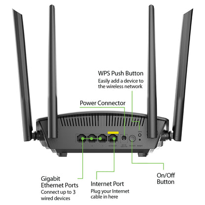 EXO AX AX1500 Mesh Wi-Fi 6 Router - DIR-X1550