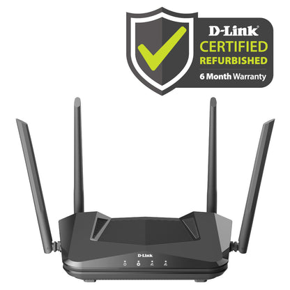 D-Link [Certified Refurbished] EXO AX AX1800 Mesh Wi-Fi 6 Router - DIR-X1870/RE Wifi