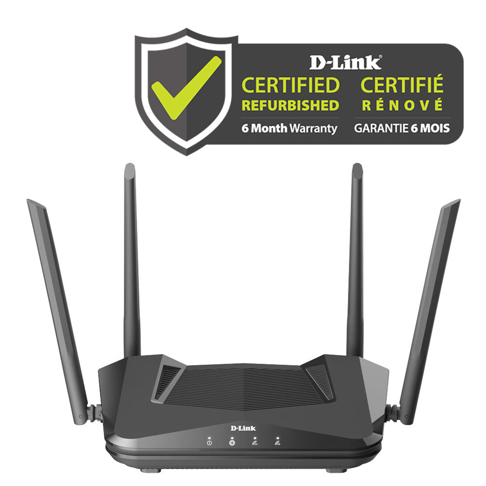 D-Link [Certified Refurbished] EXO AX AX1800 Mesh Wi-Fi 6 Router - DIR-X1870/RE Wifi