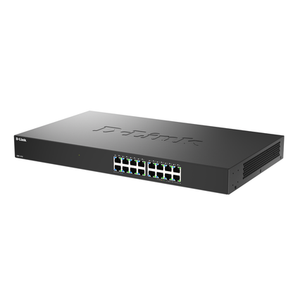 D-Link 16-Port 2.5GbE Multi-Gigabit Unmanaged Ethernet Switch - DMS-1016