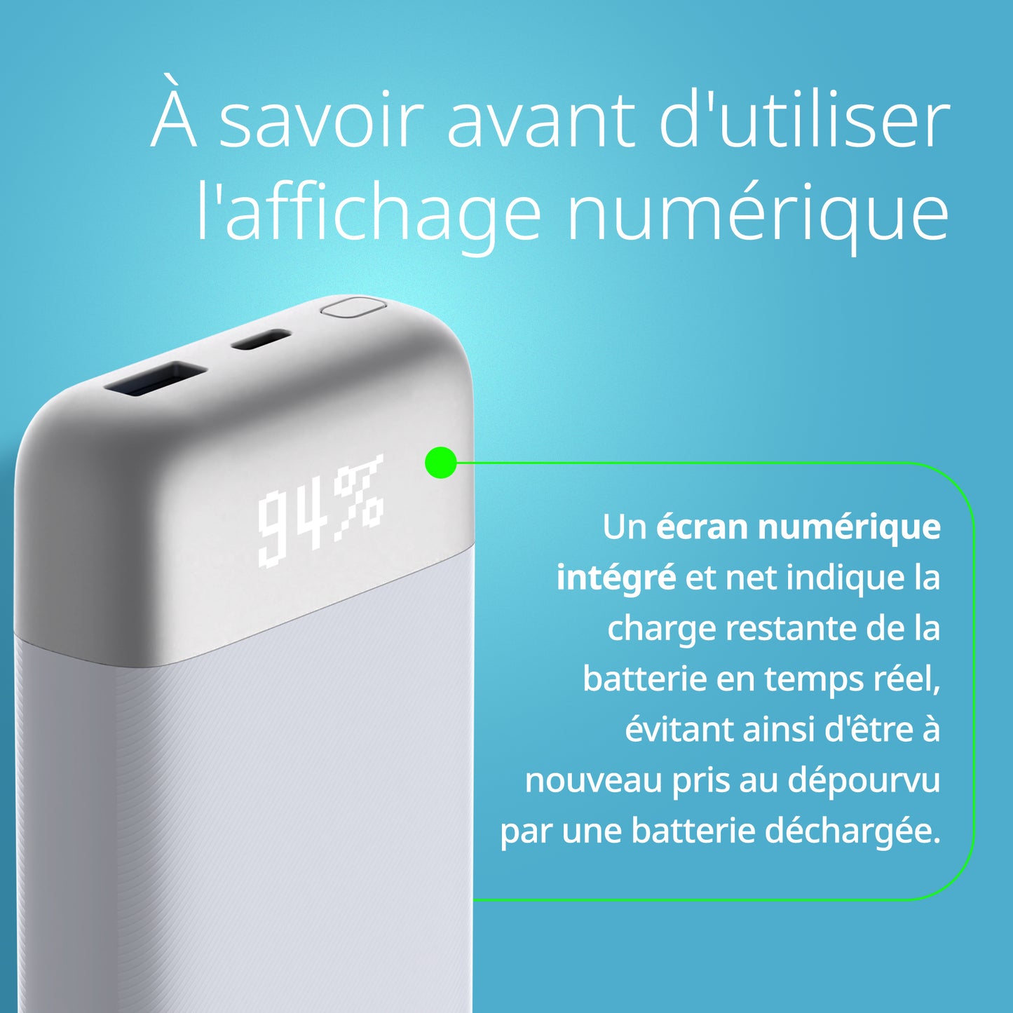 Batterie externe 10 000 mAh – DPP-101