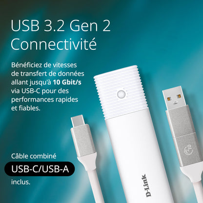 Boîtier SSD USB-C M.2 NVMe/NGFF - DSP-111