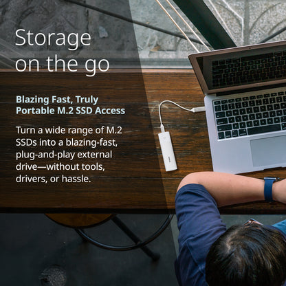 Boîtier SSD USB-C M.2 NVMe/NGFF - DSP-111