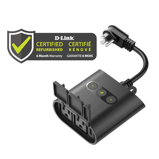 D-Link mydlink [Certified Refurbished] mydlink Outdoor Wi-Fi Smart Plug - DSP-W320/RE