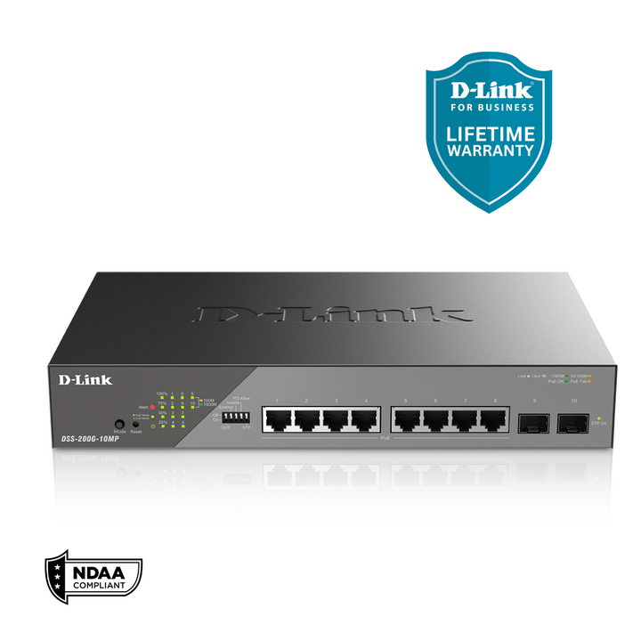 DSS-200G Series L2 Smart Managed Gigabit Surveillance Switches – D-Link ...