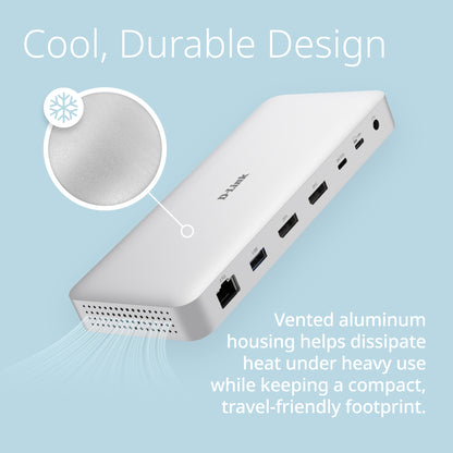 Station d'accueil USB 4 9 en 1 avec deux ports d'affichage 8K - DUF-901