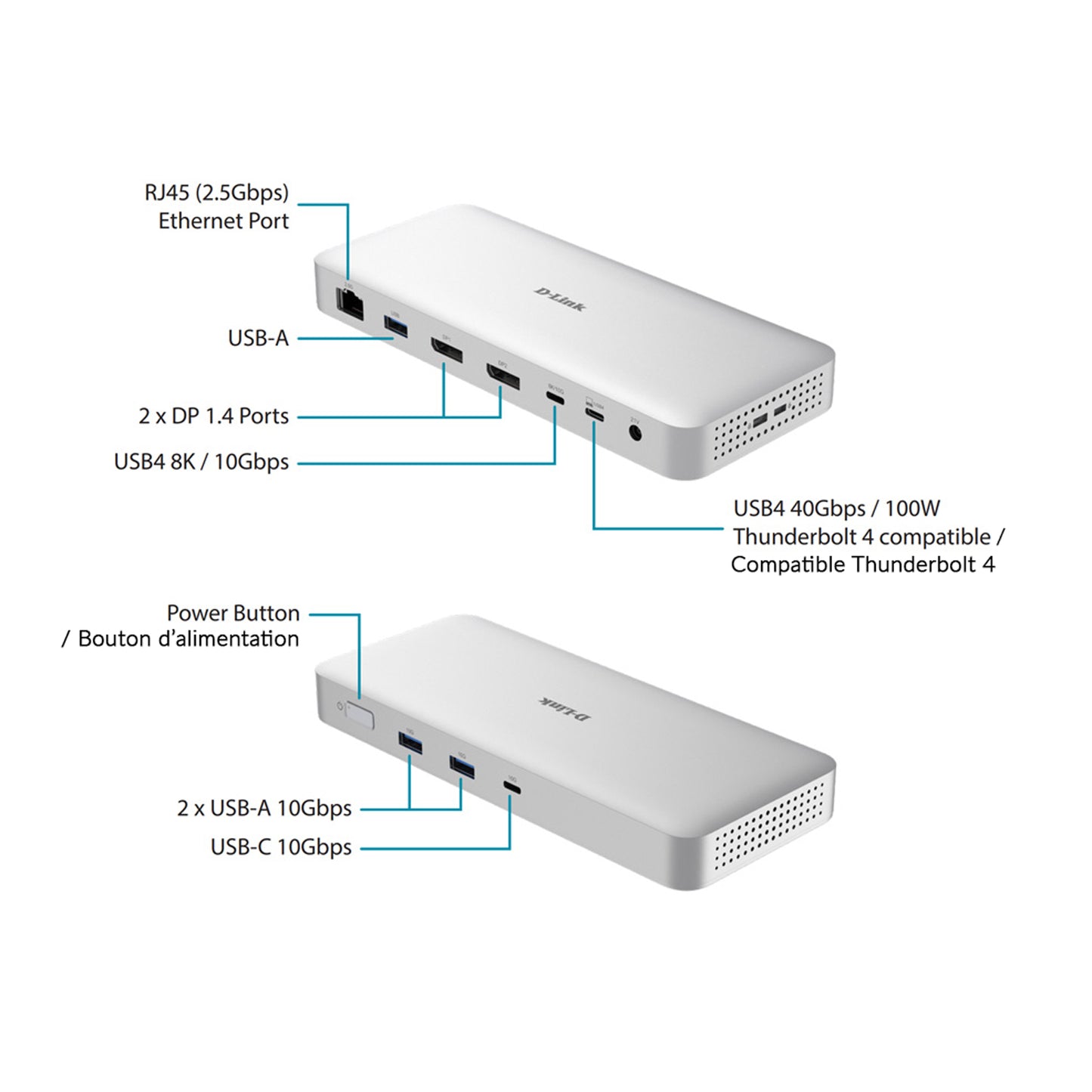 9-in-1 USB4 Docking Station with Dual 8K Display Ports - DUF-901