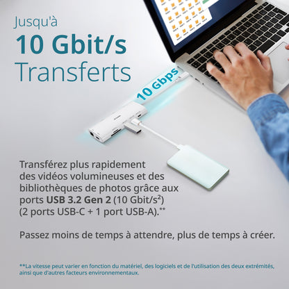 Hub USB-C 10 en 1 - DUP-A01