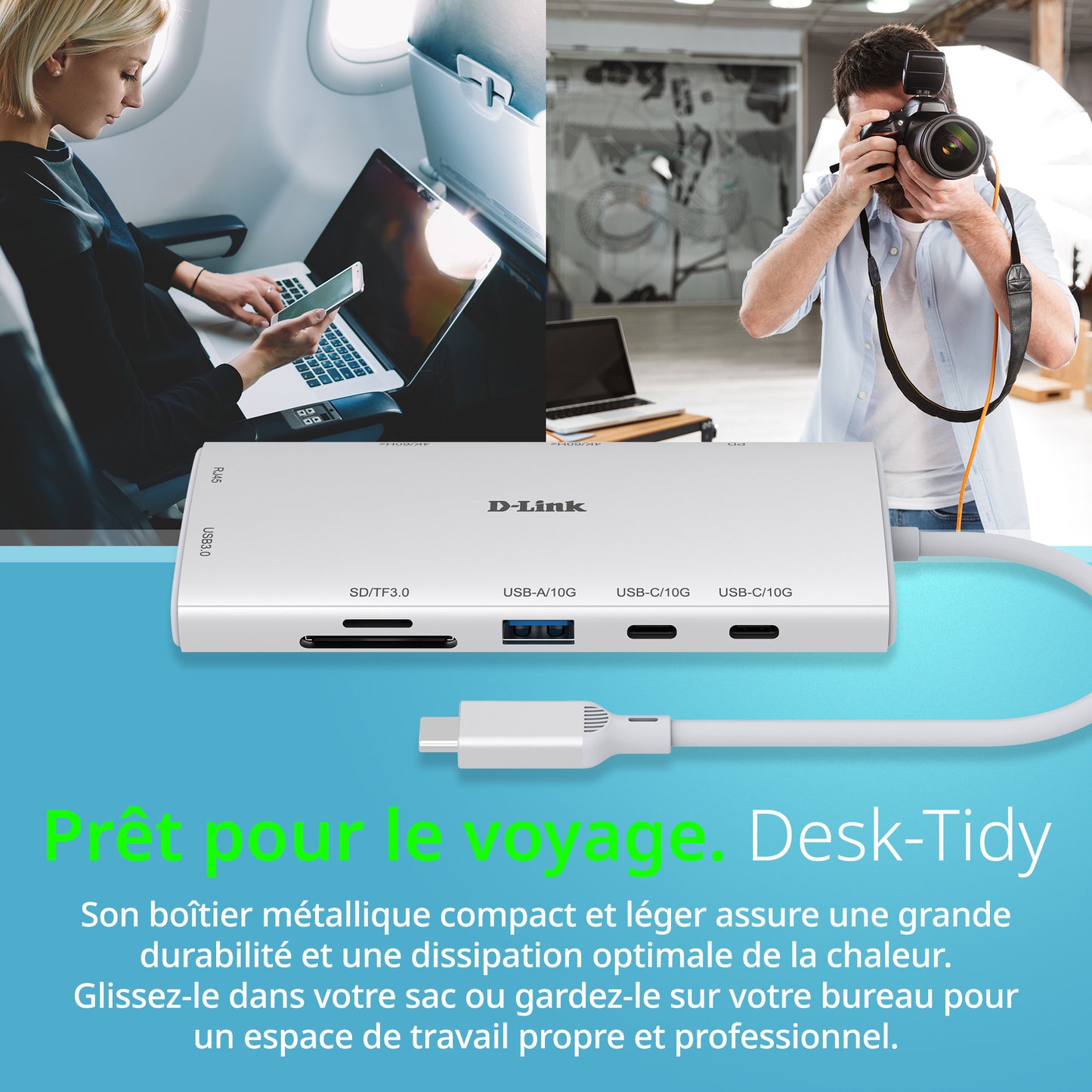 Hub USB-C 10 en 1 - DUP-A01