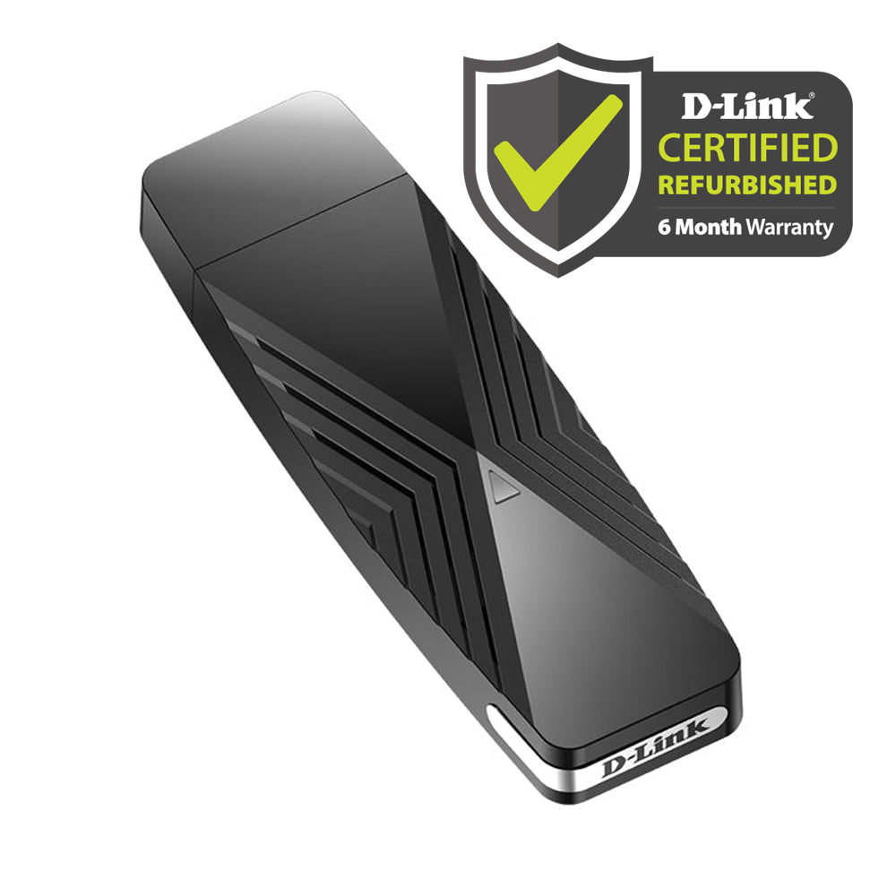 D-Link [Certified Refurbished] AX1800 Wi-Fi 6 USB Adapter - DWA-X1850/RE