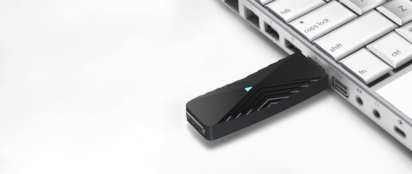 D-Link AQUILA PRO AI AX3000 Wi-Fi 6 Smart Mesh Router plus Wi-Fi 6 USB Adapter (DWA-X1850-B1-BB-CD)