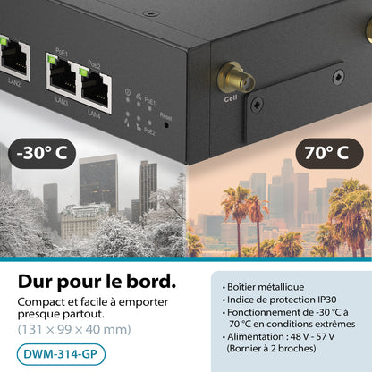 5G PoE Rugged Modem/Gateway - DWM-314-GP